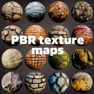 PBR texture. 3D object texturing