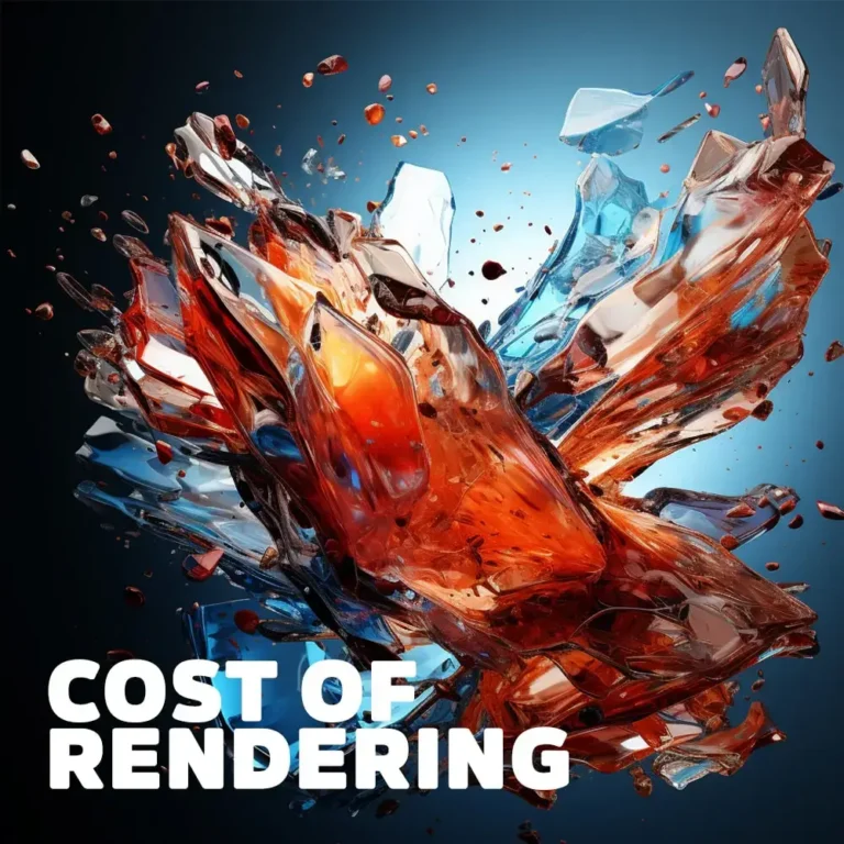 3D rendering example. Cost of rendering.